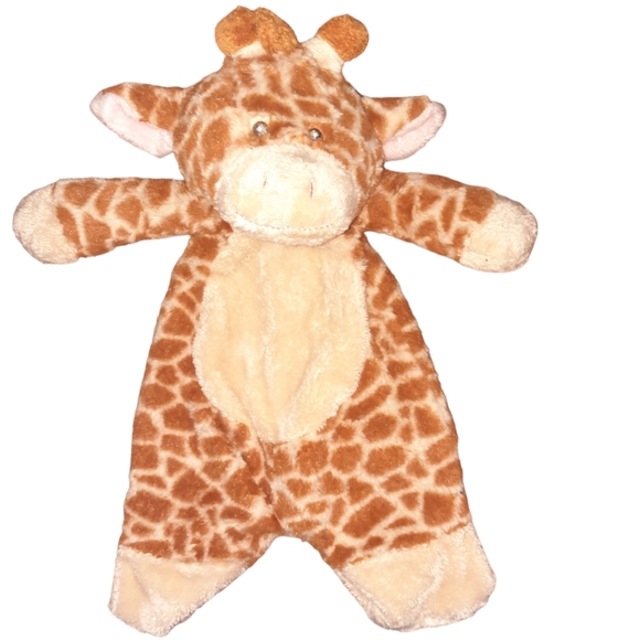 Baby Ganz Jamie Giraffe Flat-A-Pat Plush 16" Lovey Security Blanket SOFT! - Picture 1 of 5